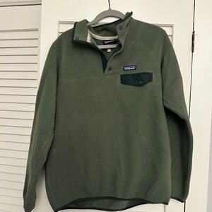 Green Patagonia Synchilla Snap-T, size L